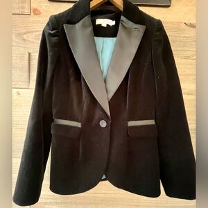 BODEN WOMEN’S VELVET TUXEDO BLAZER